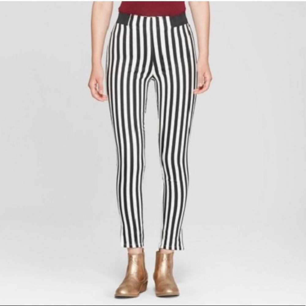 Junk Food Striped Casual Retro Grunge Ankle Pants